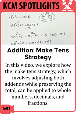 Addition: The Make Tens Strategy